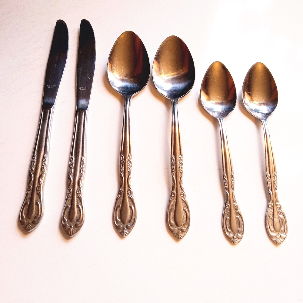 Hanford Forge Stainless Steel GREENWICH Flatware Korea 6 Pieces